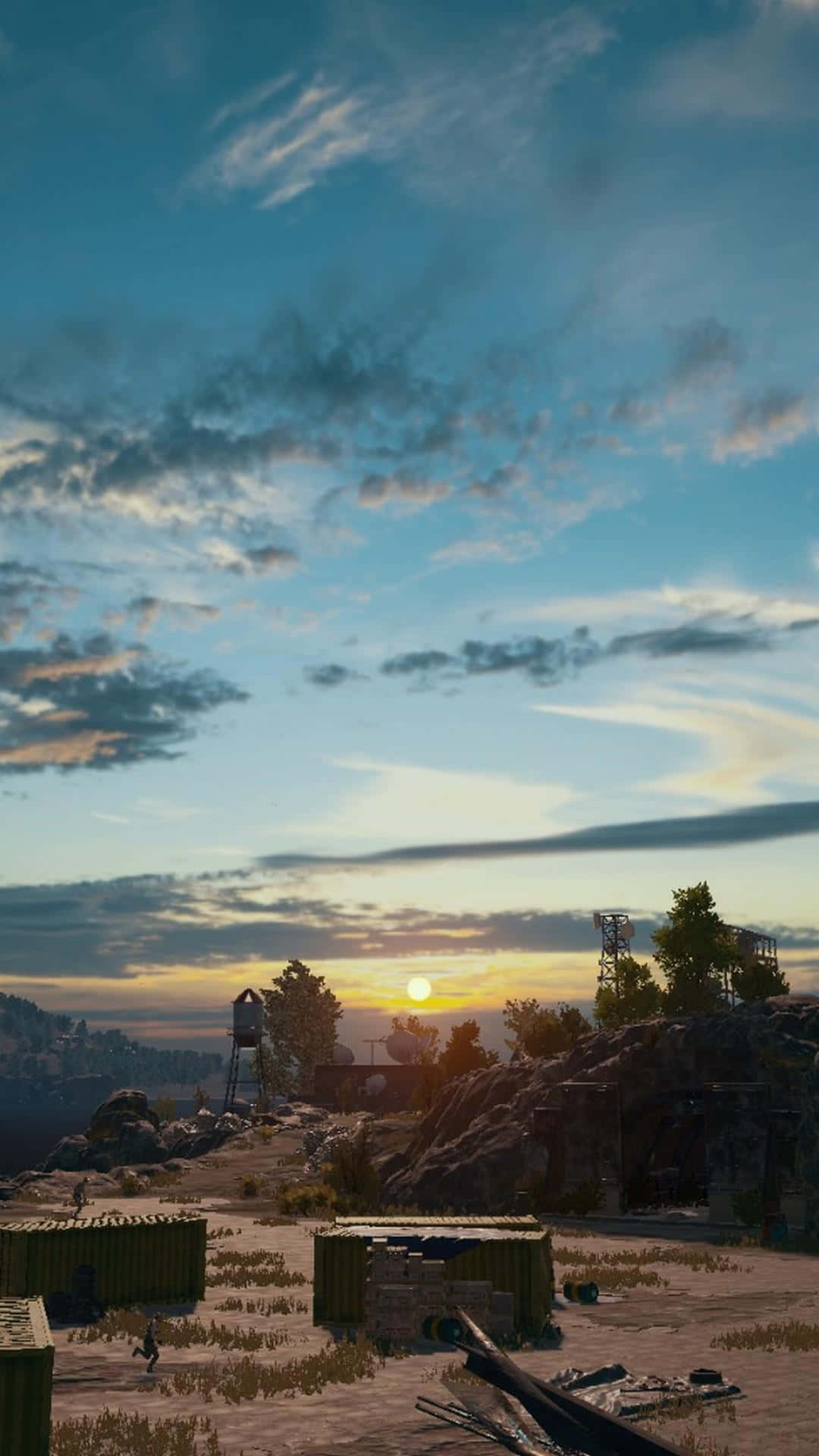 PUBG, iPhone, Sunset, Full HD Phone Wallpaper