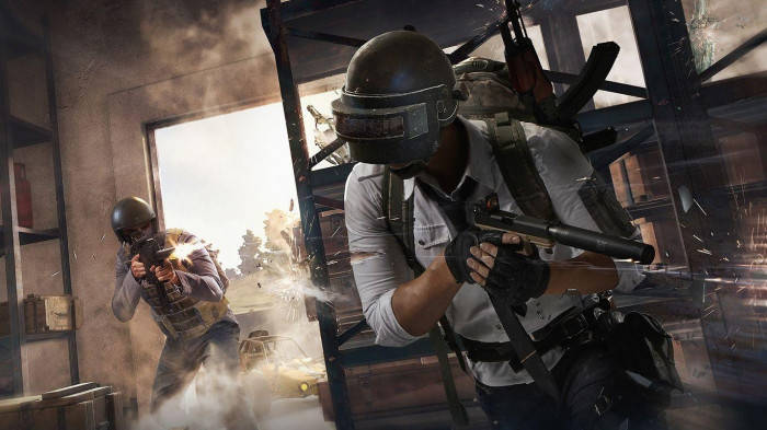 PUBG, two players, soldiers, SD Desktop Wallpaper