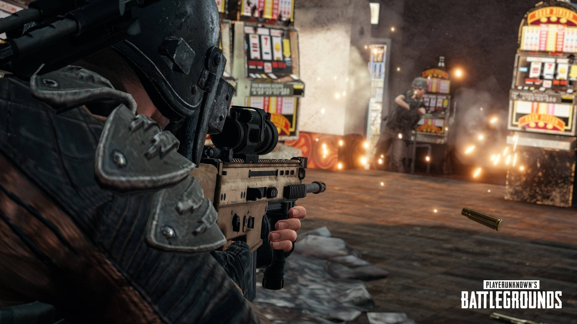 PUBG, tactical gear, rifle, Full HD Desktop Wallpaper