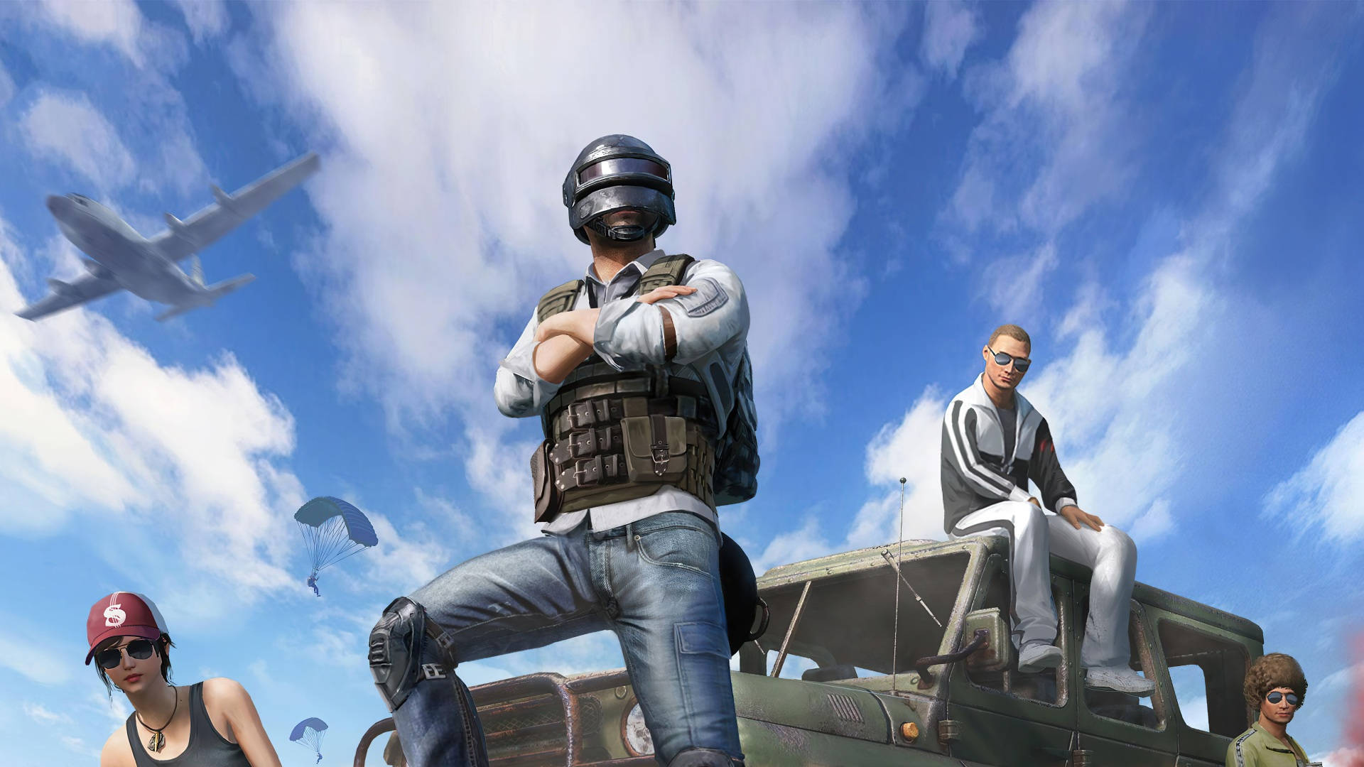PUBG, tactical gear, casual wear, Full HD Desktop Wallpaper