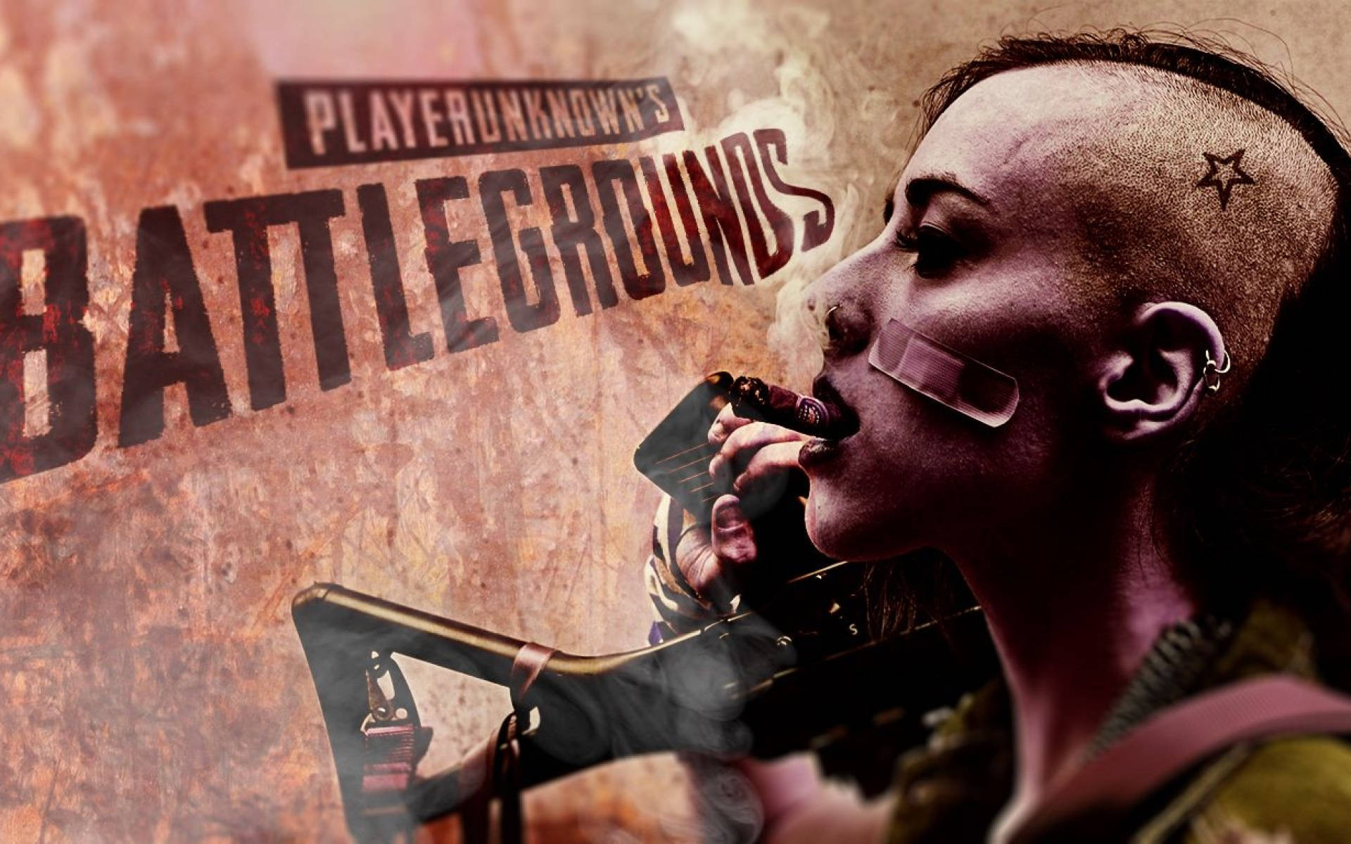 PUBG, female soldier, undercut, Full HD Desktop Wallpaper