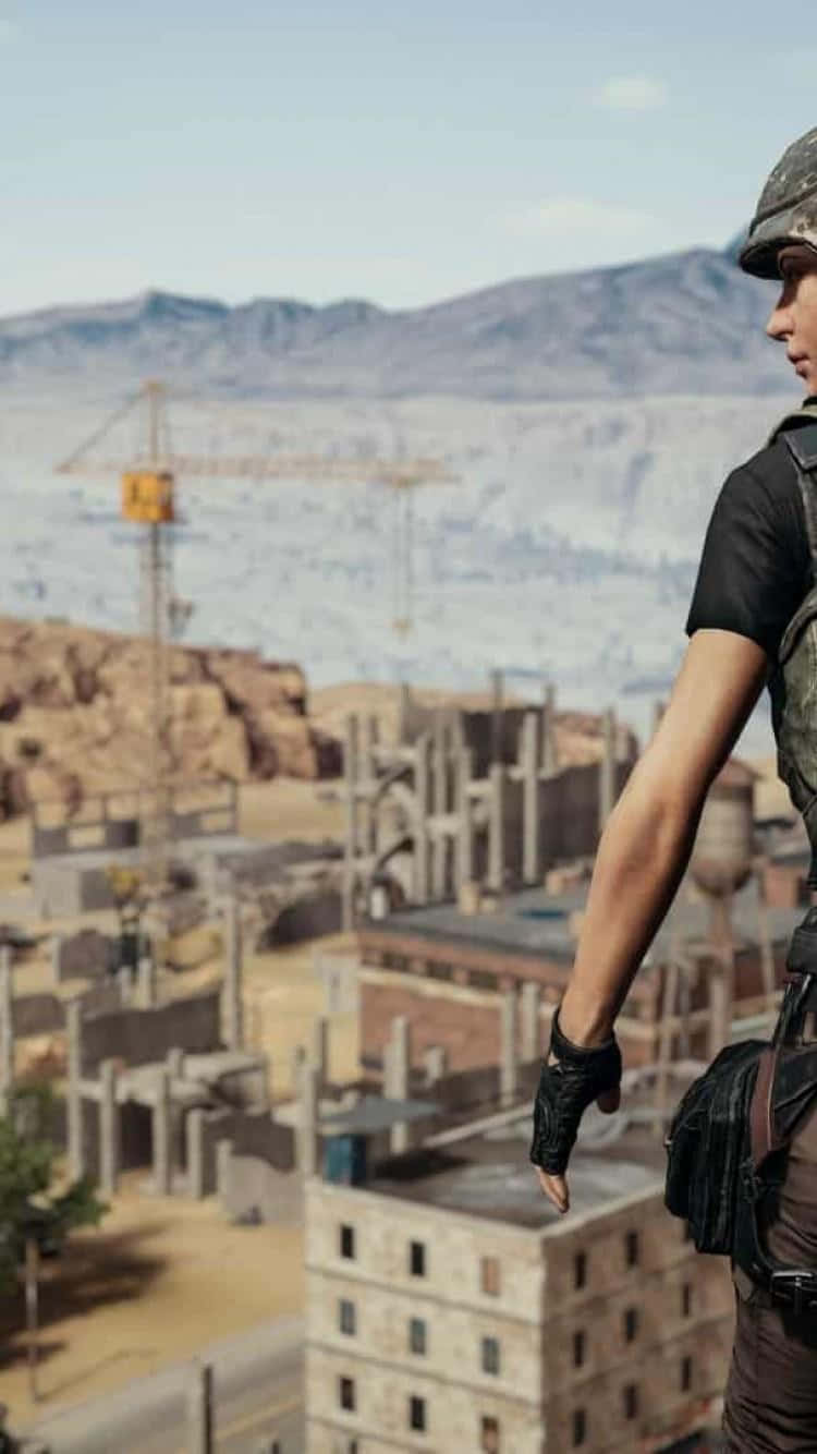 PUBG, iPhone, abandoned buildings, HD Phone Wallpaper