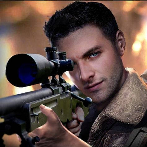 PUBG Avatar 4K Profiles, sniper rifle, glowing blue scope, SD Desktop Wallpaper