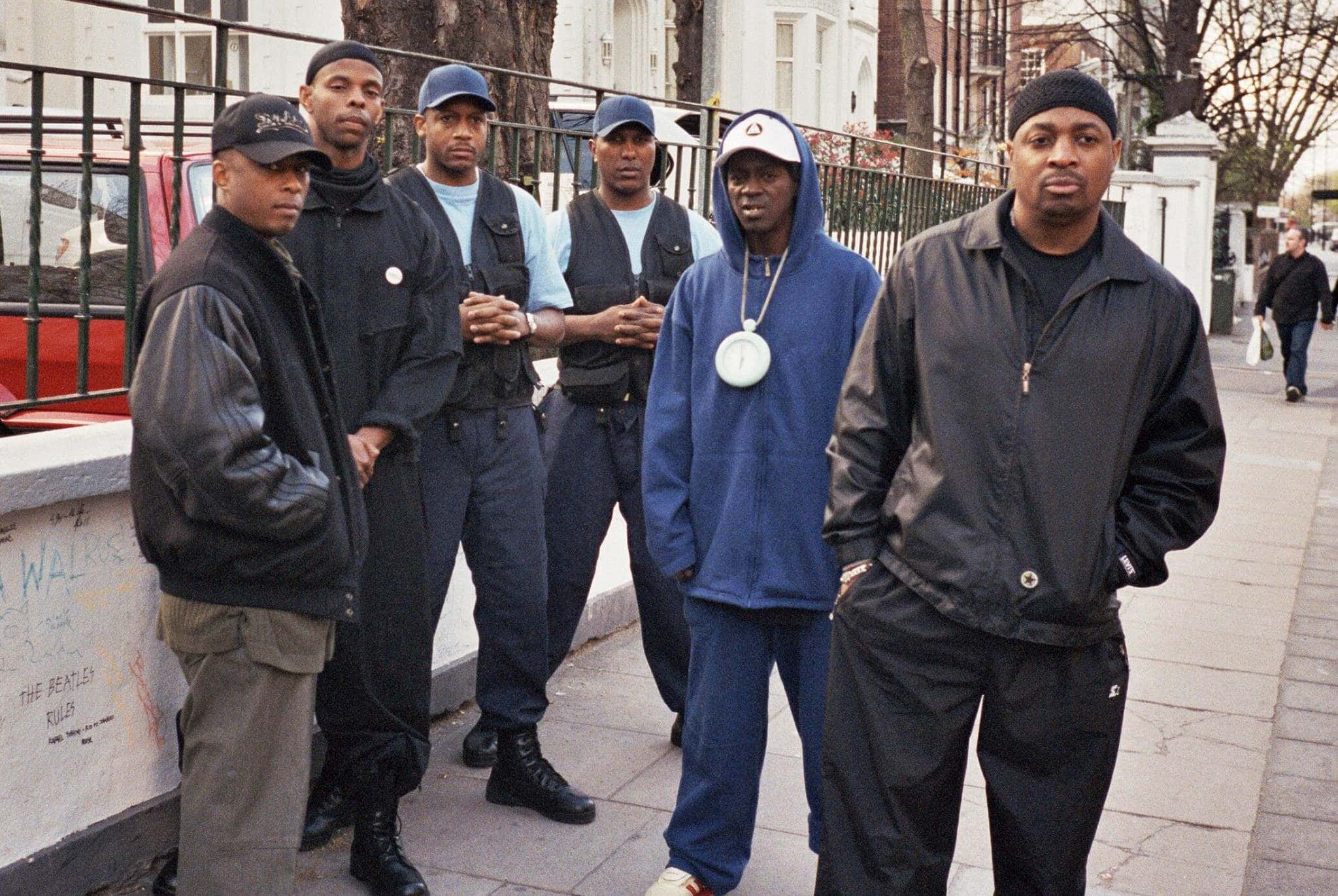 Public Enemy, graffiti-covered wall, wrought iron fence, Full HD Desktop Wallpaper