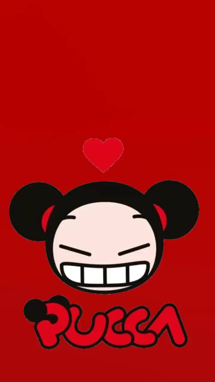 Pucca, black pigtails, wide grin, HD Phone Wallpaper
