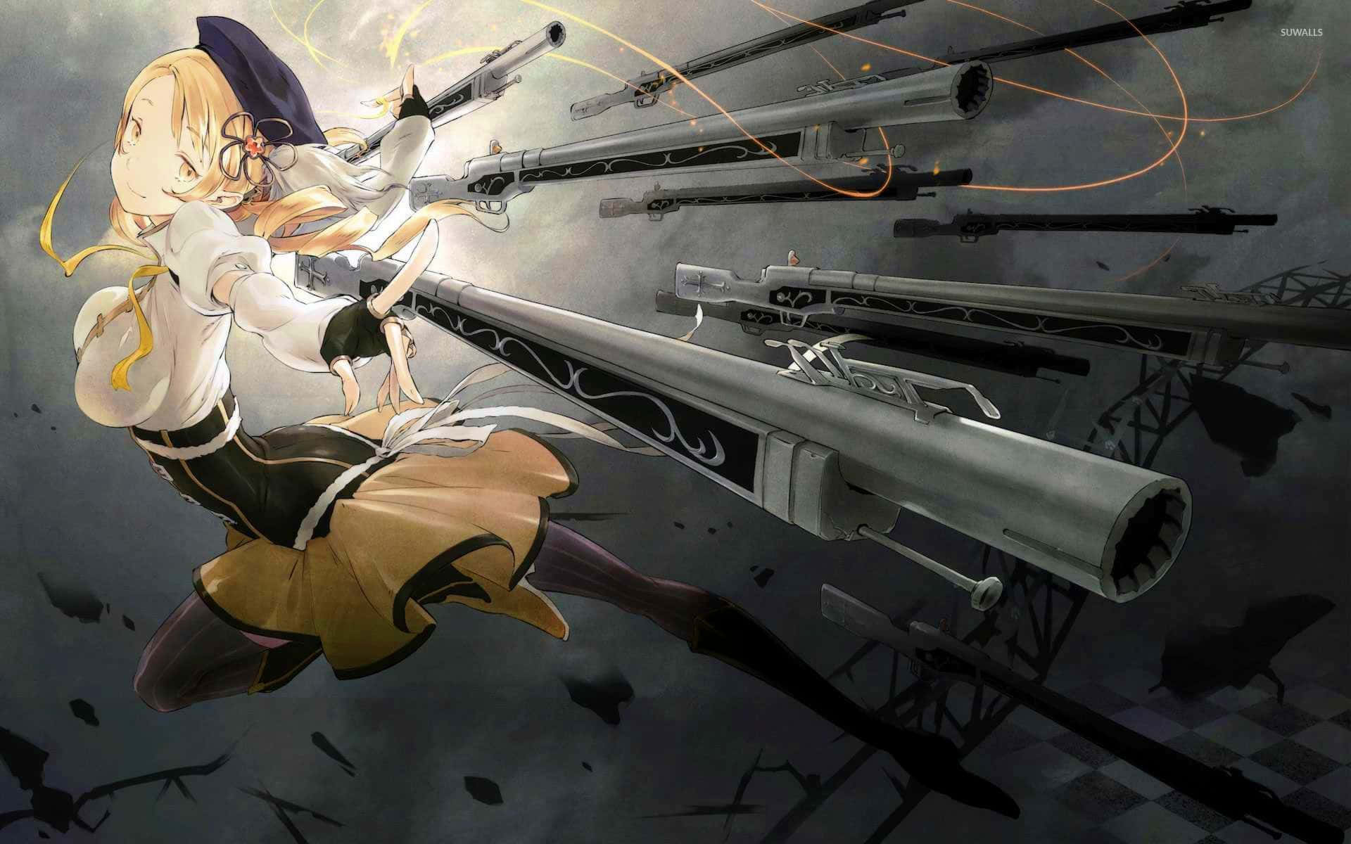 Puella magi madoka magica, anime girl, maid outfit, Full HD Desktop Wallpaper