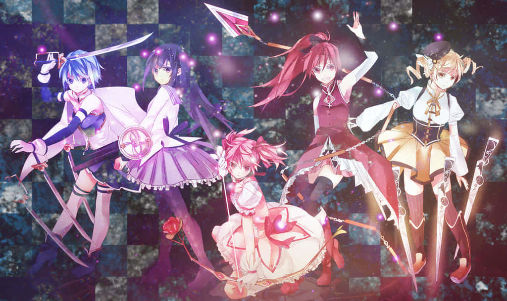 Puella magi madoka magica, anime girls, fantasy outfits, SD Desktop Wallpaper