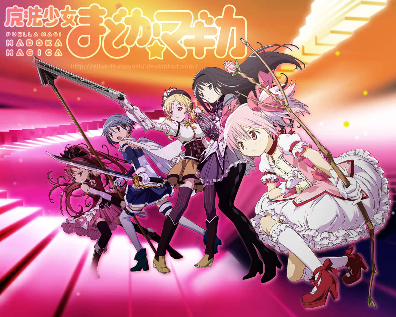 Puella magi madoka magica, Madoka, magical girl outfits, HD Desktop Wallpaper