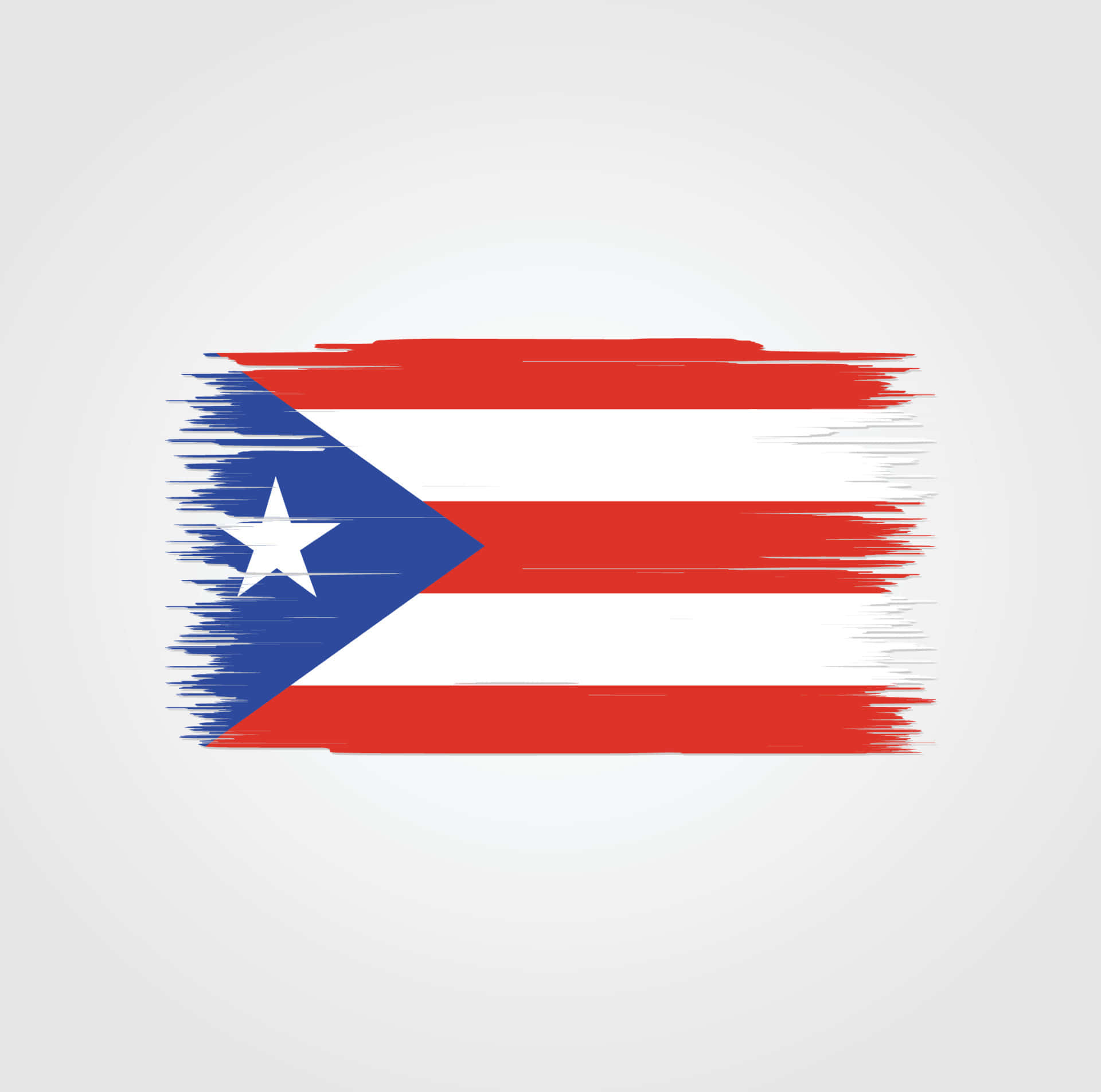Puerto Rican flag, bold brushstroke textures, soft gray background, Full HD Desktop Wallpaper
