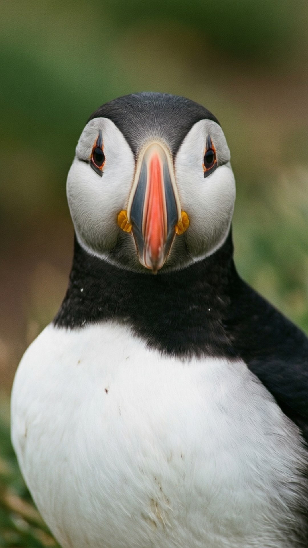 puffin, close-up, wildlife portrait, Full HD Phone Wallpaper