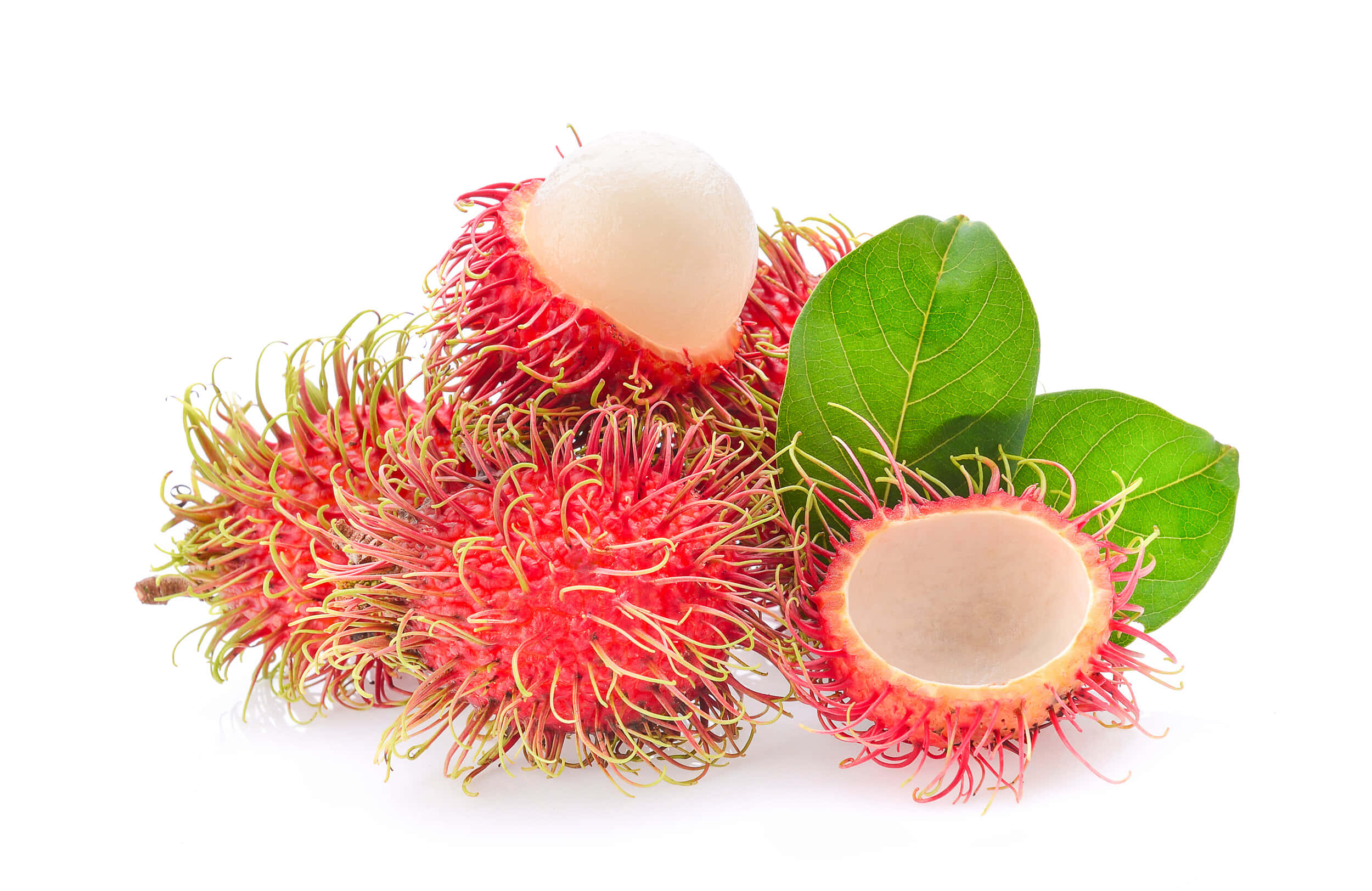 Pulasan, red rambutans, spiky hairs, Full HD Desktop Wallpaper
