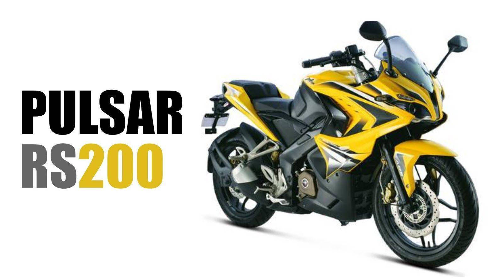 Pulsar RS200, yellow, black, HD Desktop Wallpaper