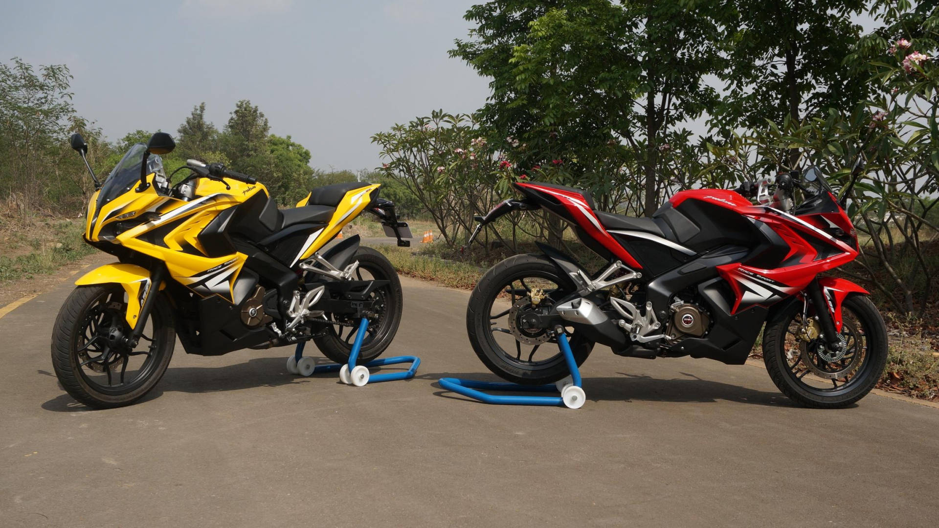Pulsar Rs200, yellow, red, Full HD Desktop Wallpaper