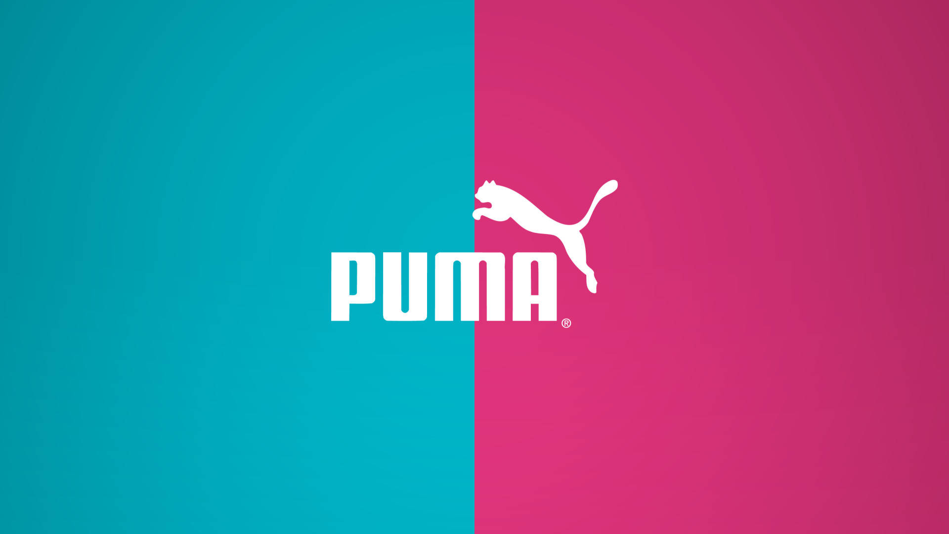 Puma, white, teal, Full HD Desktop Wallpaper
