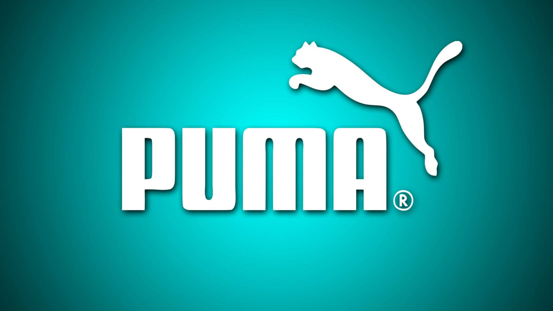 Puma, mint green, leaping cat, Full HD Desktop Wallpaper