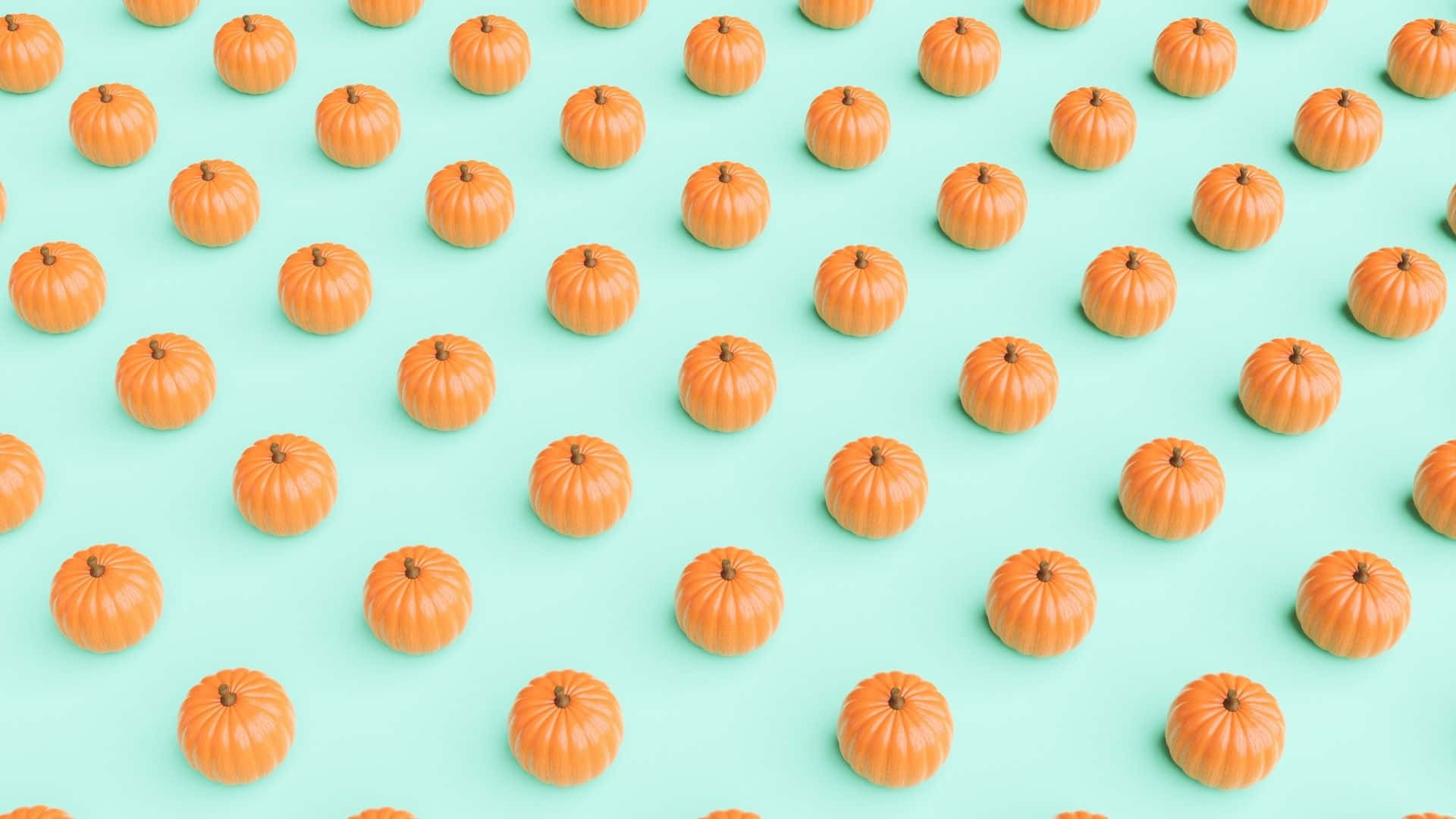 cute pumpkin, small orange pumpkins, neat grid, Full HD Desktop Wallpaper