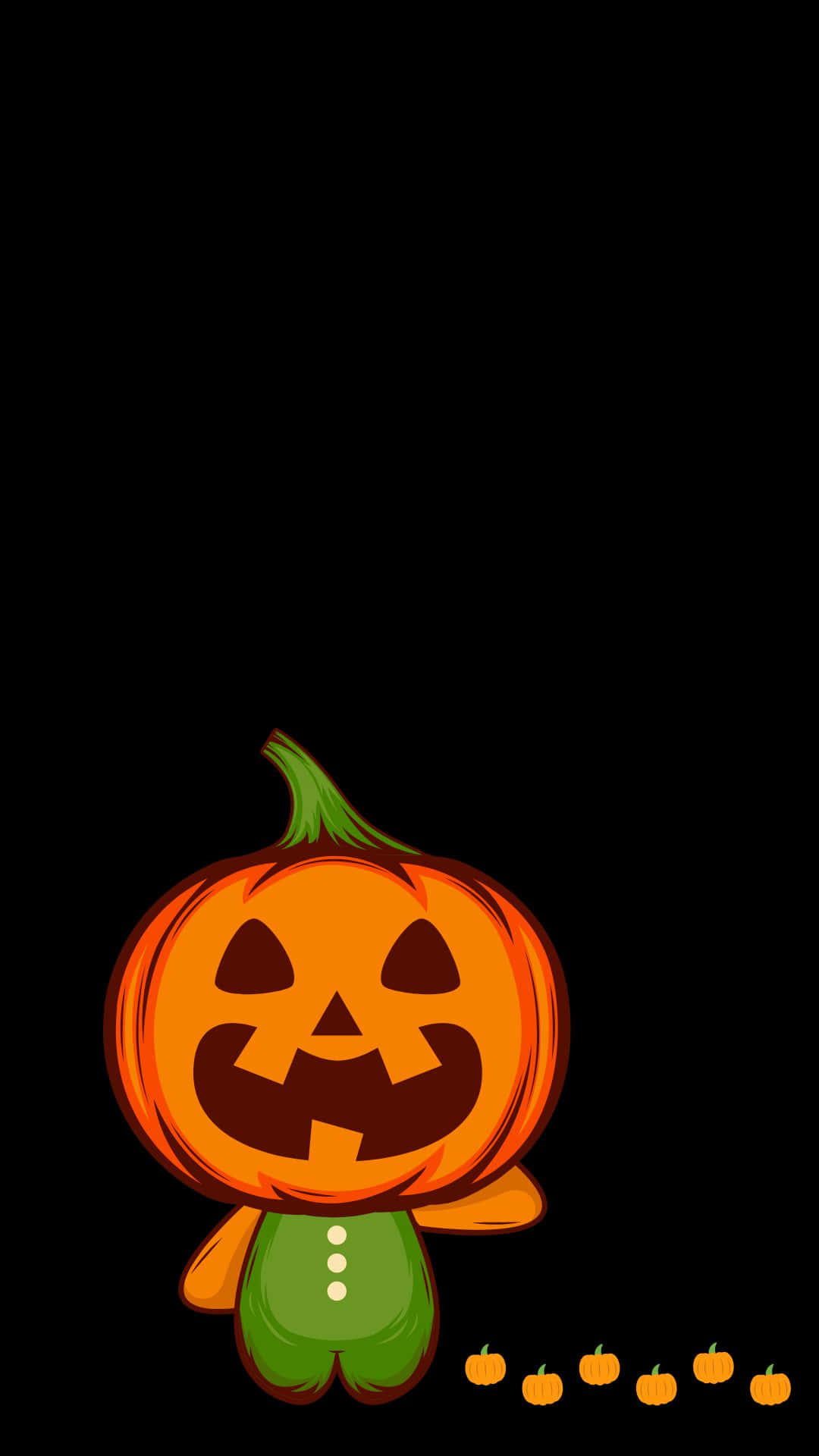 cute pumpkin, cartoon pumpkin, smiley face, Full HD Phone Wallpaper