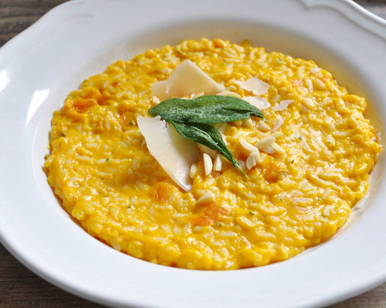 Risotto, Sage, Pumpkin, HD Desktop Wallpaper