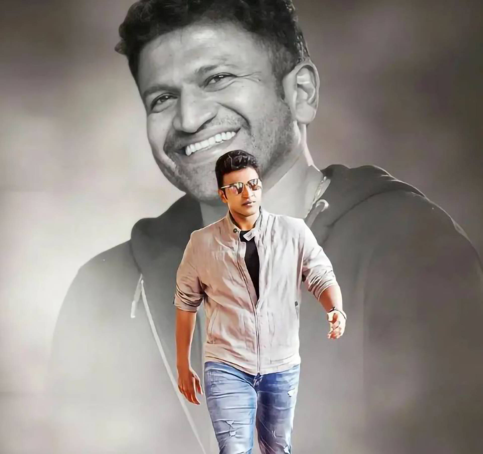Puneeth Rajkumar, sunglasses, jeans, Full HD Desktop Wallpaper