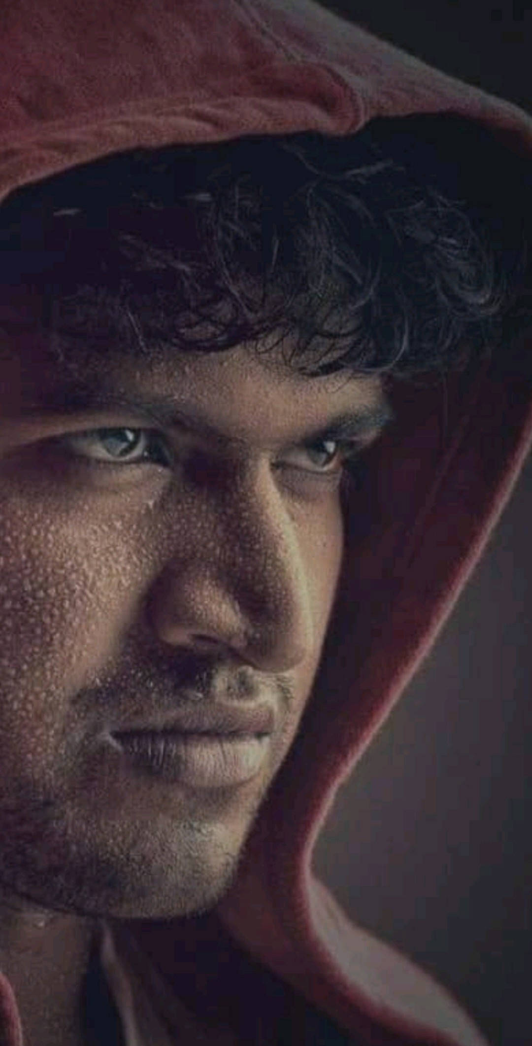 Puneeth Rajkumar, curly dark hair, sweat on his face, Full HD Phone Wallpaper