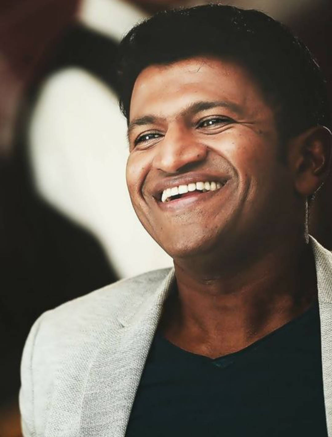 Puneeth Rajkumar, light gray blazer, black shirt, HD Phone Wallpaper