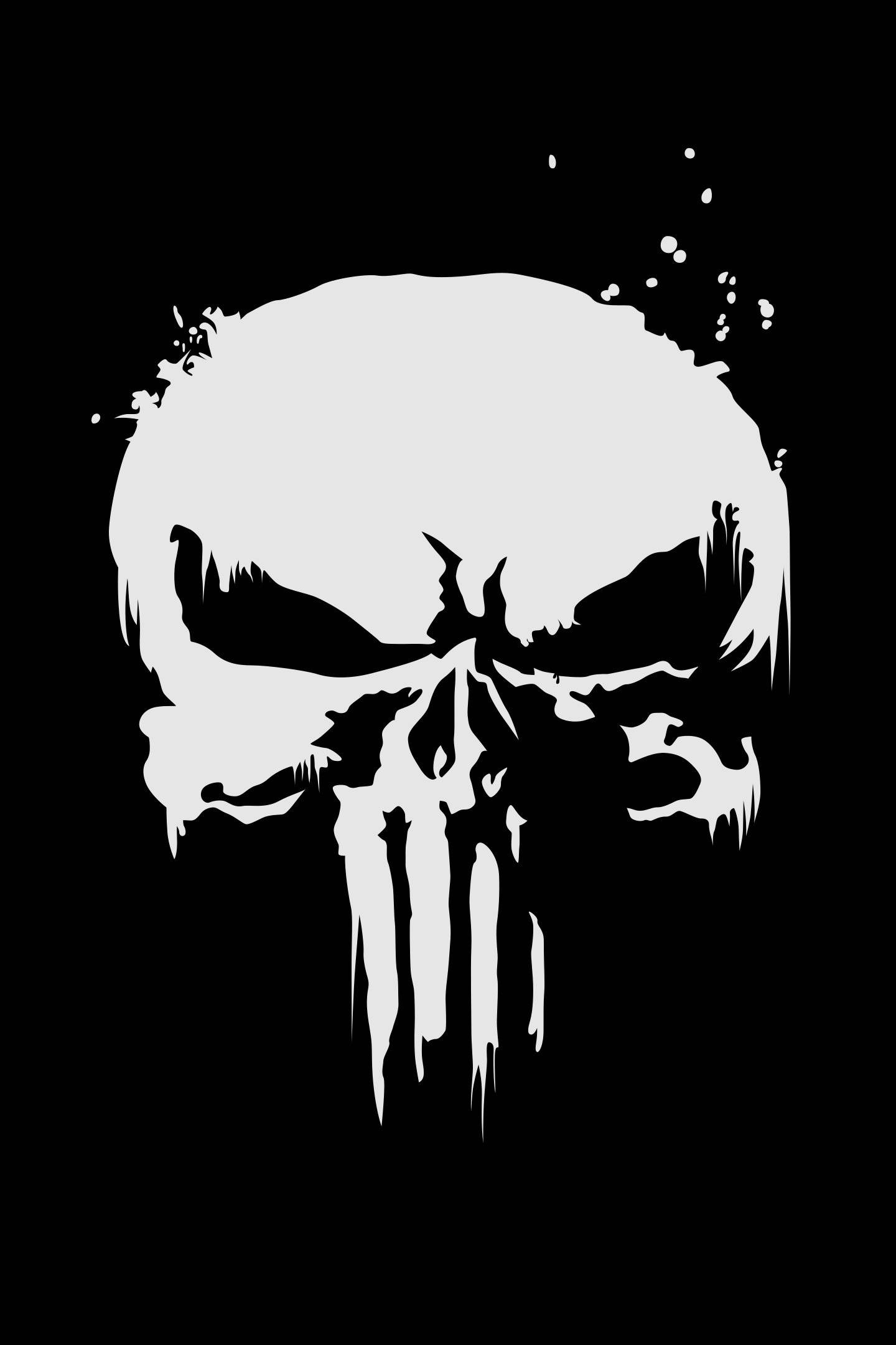 Punisher Skull, iPhone, stark white skull, Full HD Phone Wallpaper