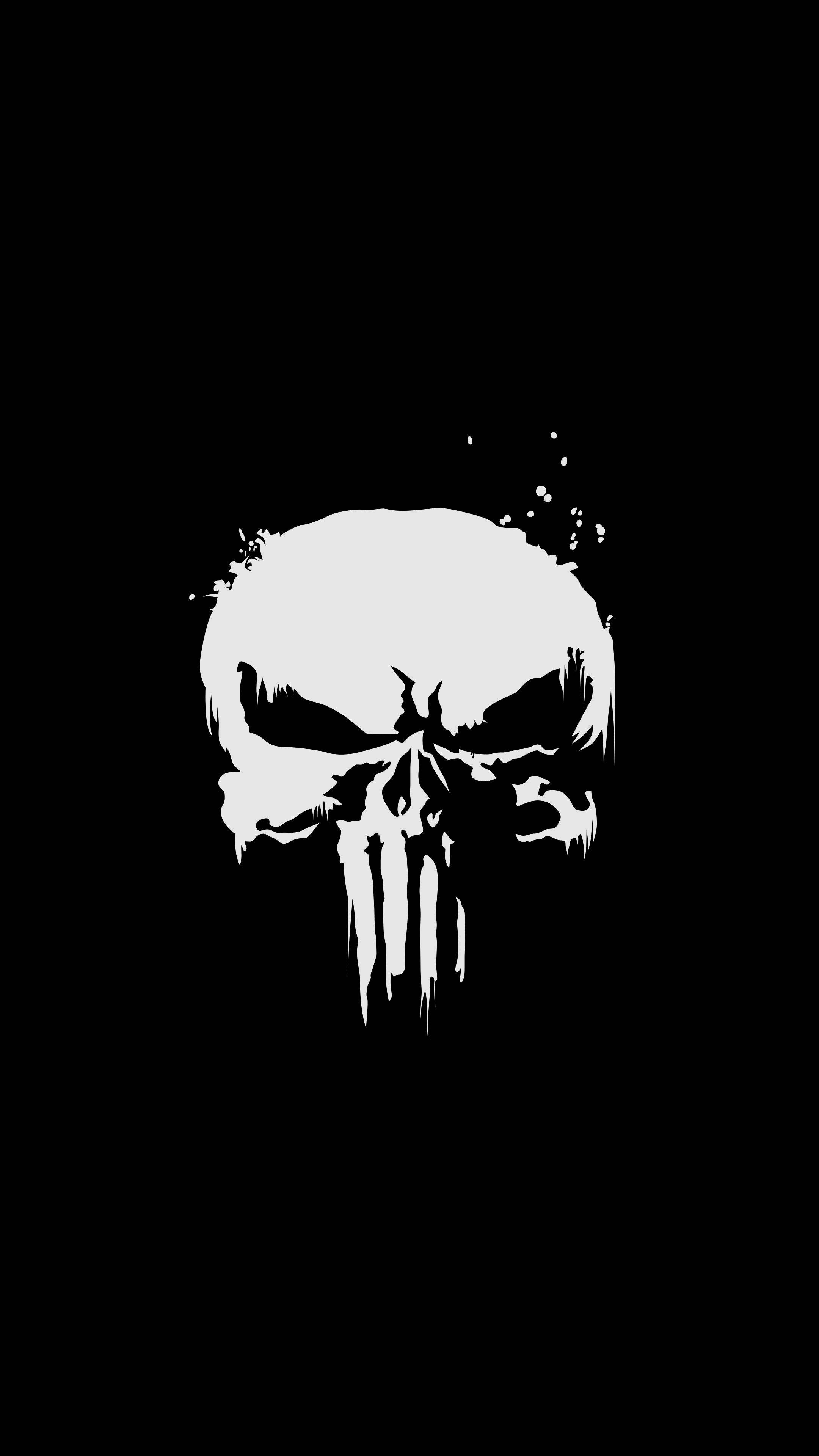 Punisher, 4K Ultra HD, dark phone, 4K Phone Wallpaper