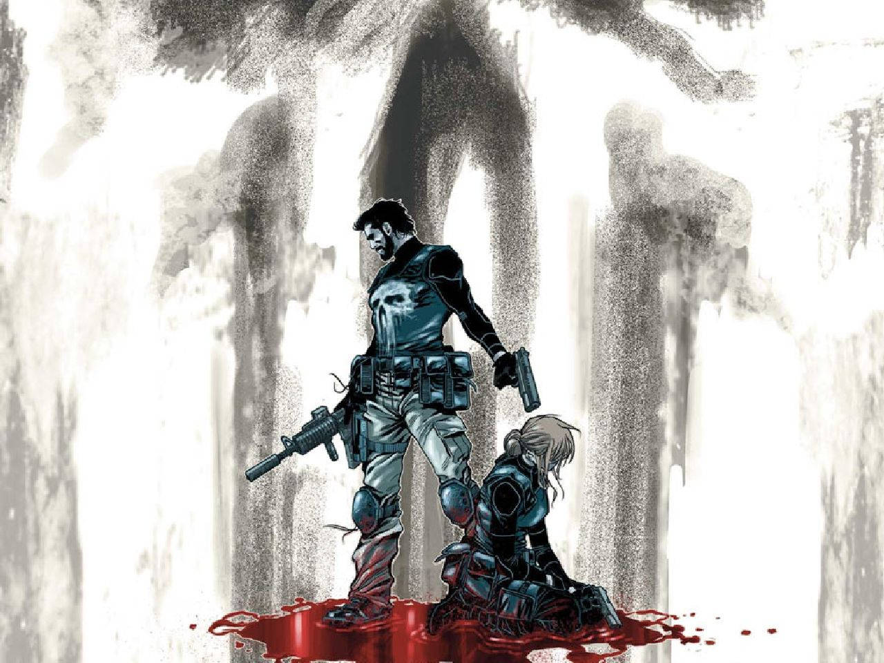Punisher, woman, tactical gear, HD Desktop Wallpaper
