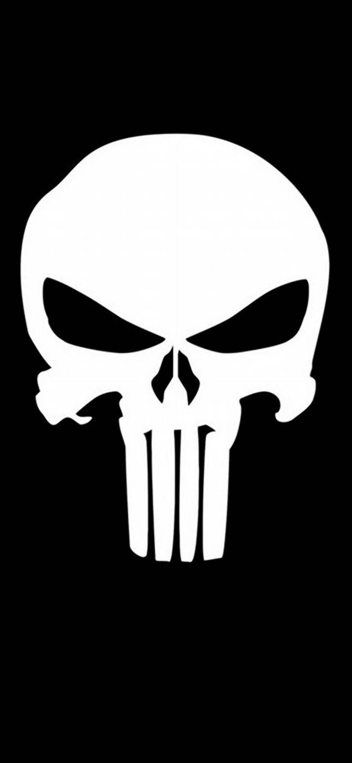 Punisher, logo, iPhone, Full HD Phone Wallpaper
