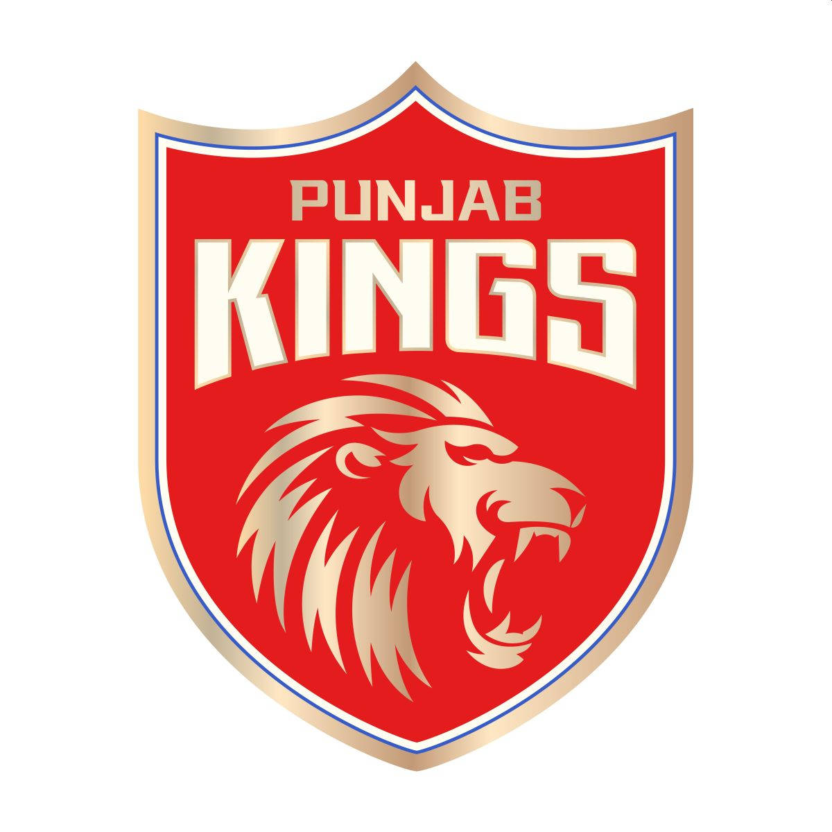 Punjab Kings, lion, red shield, SD Desktop Wallpaper