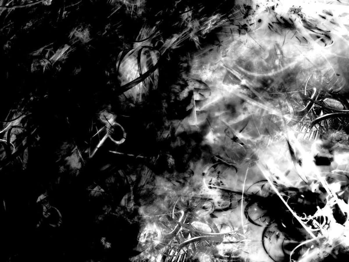 Punk Rock, black and white, abstract composition, SD Desktop Wallpaper