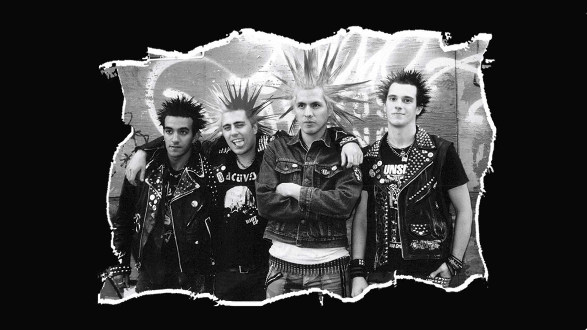 Punk Rock, spiked hair, studded jackets, Full HD Desktop Wallpaper