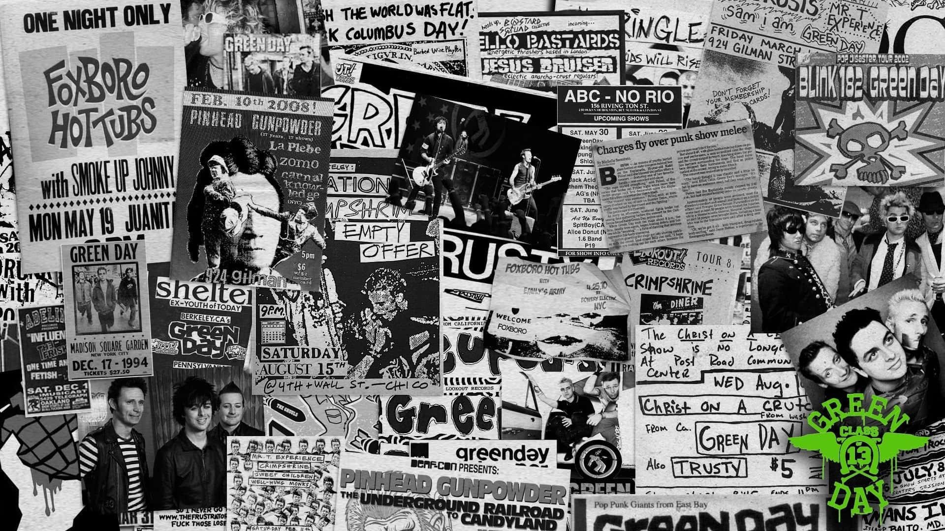 Punk Rock, vintage punk rock concert posters, band names, Full HD Desktop Wallpaper