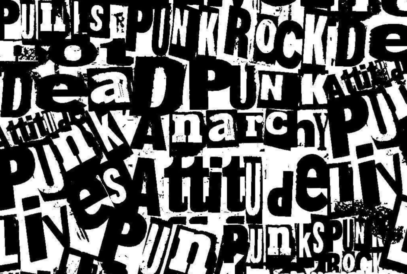 punk rock, black and white, chaotic, HD Desktop Wallpaper