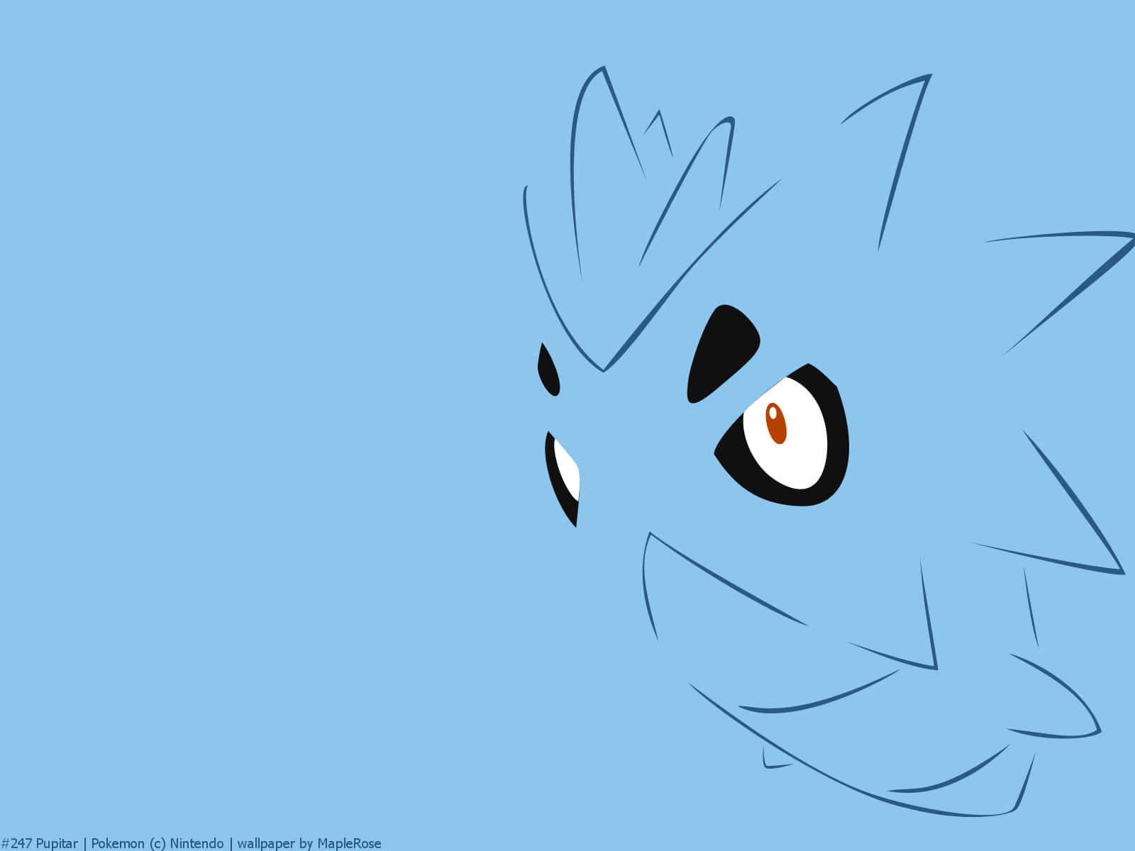 Pupitar, minimalist line art, light blue background, HD Desktop Wallpaper