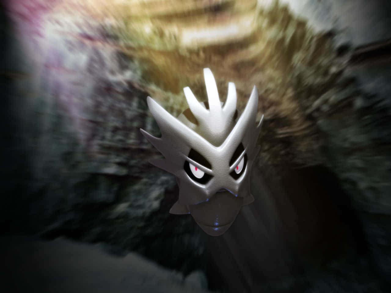 Pupitar, metallic silver mask, glowing red eyes, HD Desktop Wallpaper