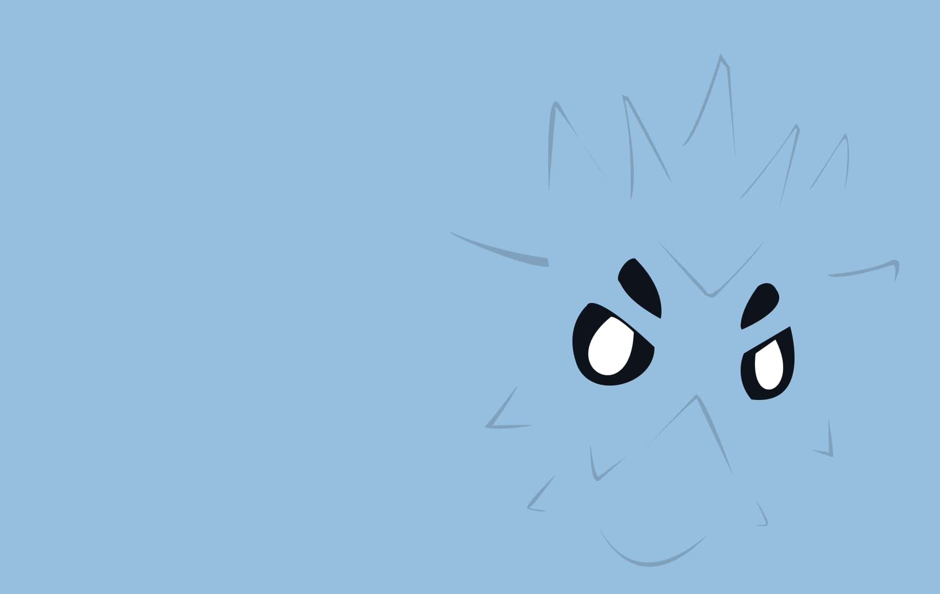 Pupitar, blue creature, spiky hair, HD Desktop Wallpaper