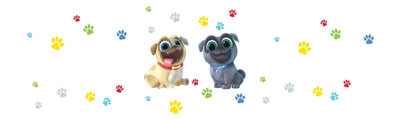 Puppy Dog Pals, cartoon puppies, big eyes, HD Desktop Wallpaper