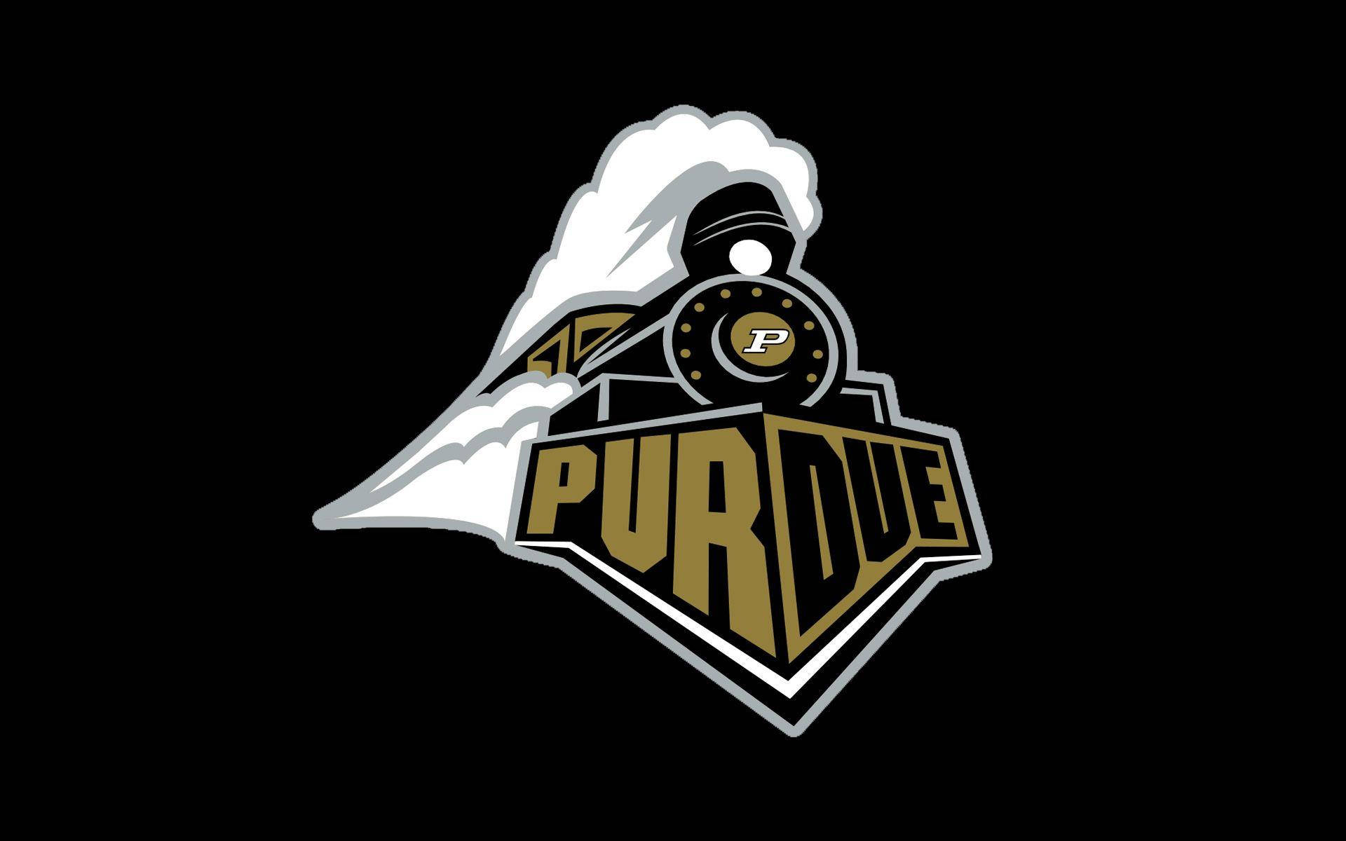 Purdue University, black and gold steam locomotive, white cloud, Full HD Desktop Wallpaper