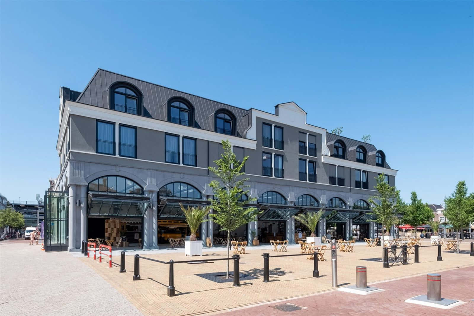 Purmerend, city center building, modern gray building, HD Desktop Wallpaper