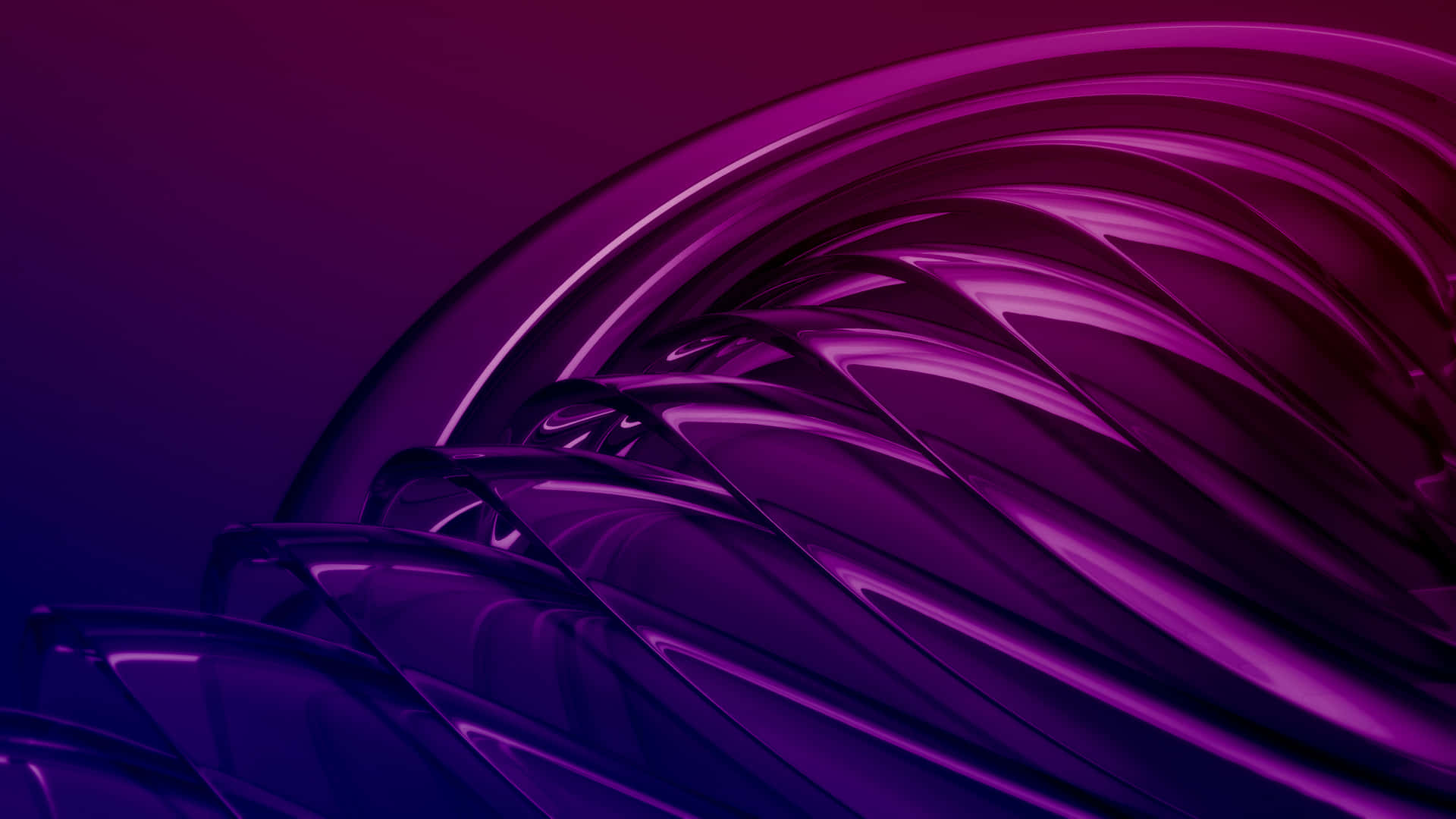 purple abstract, glossy purple ribbons, gradient background, Full HD Desktop Wallpaper
