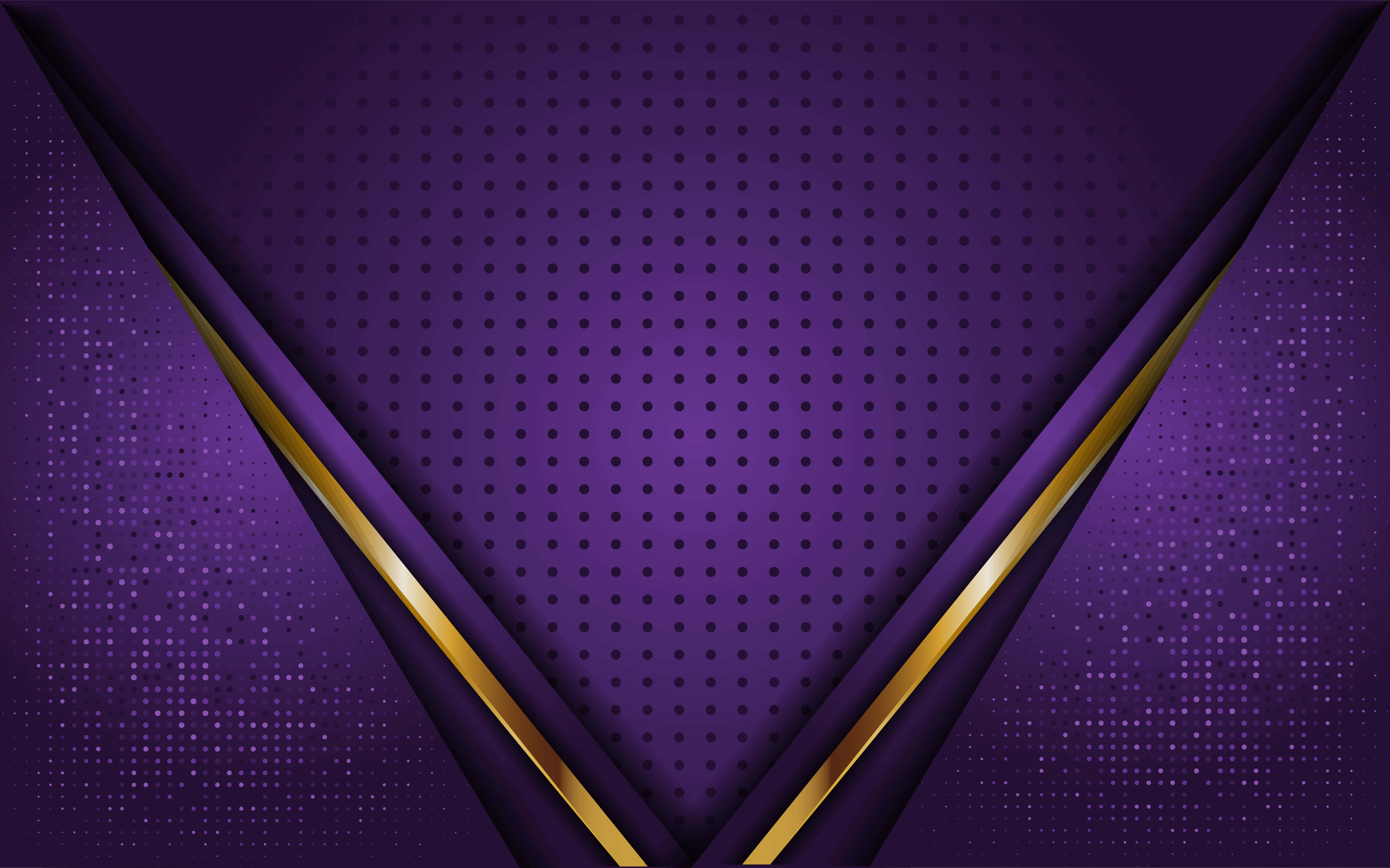 purple abstract, vibrant purple, gold diagonal stripes, 5K Desktop Wallpaper
