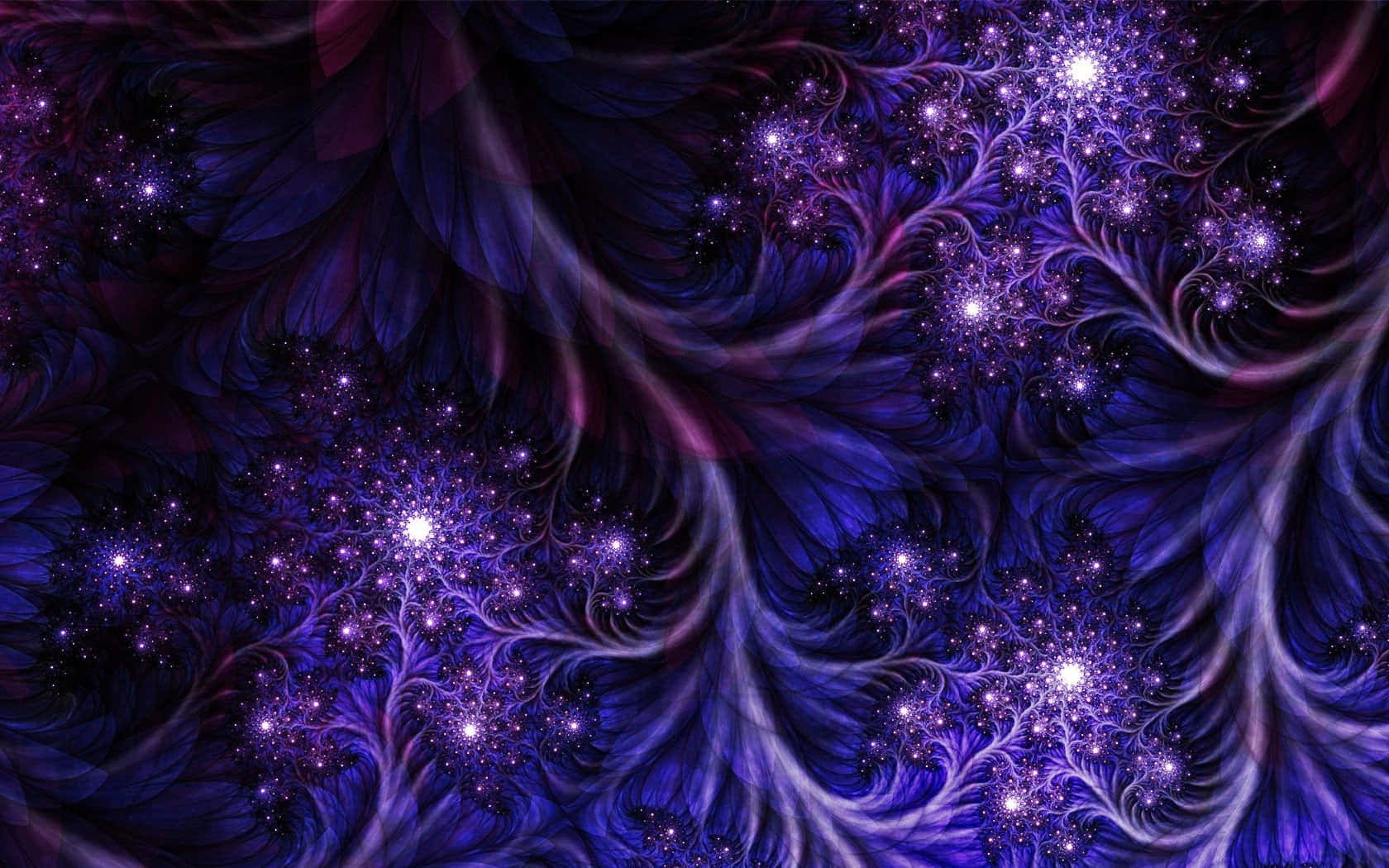 Purple Abstract, vibrant purple, fractal patterns, HD Desktop Wallpaper