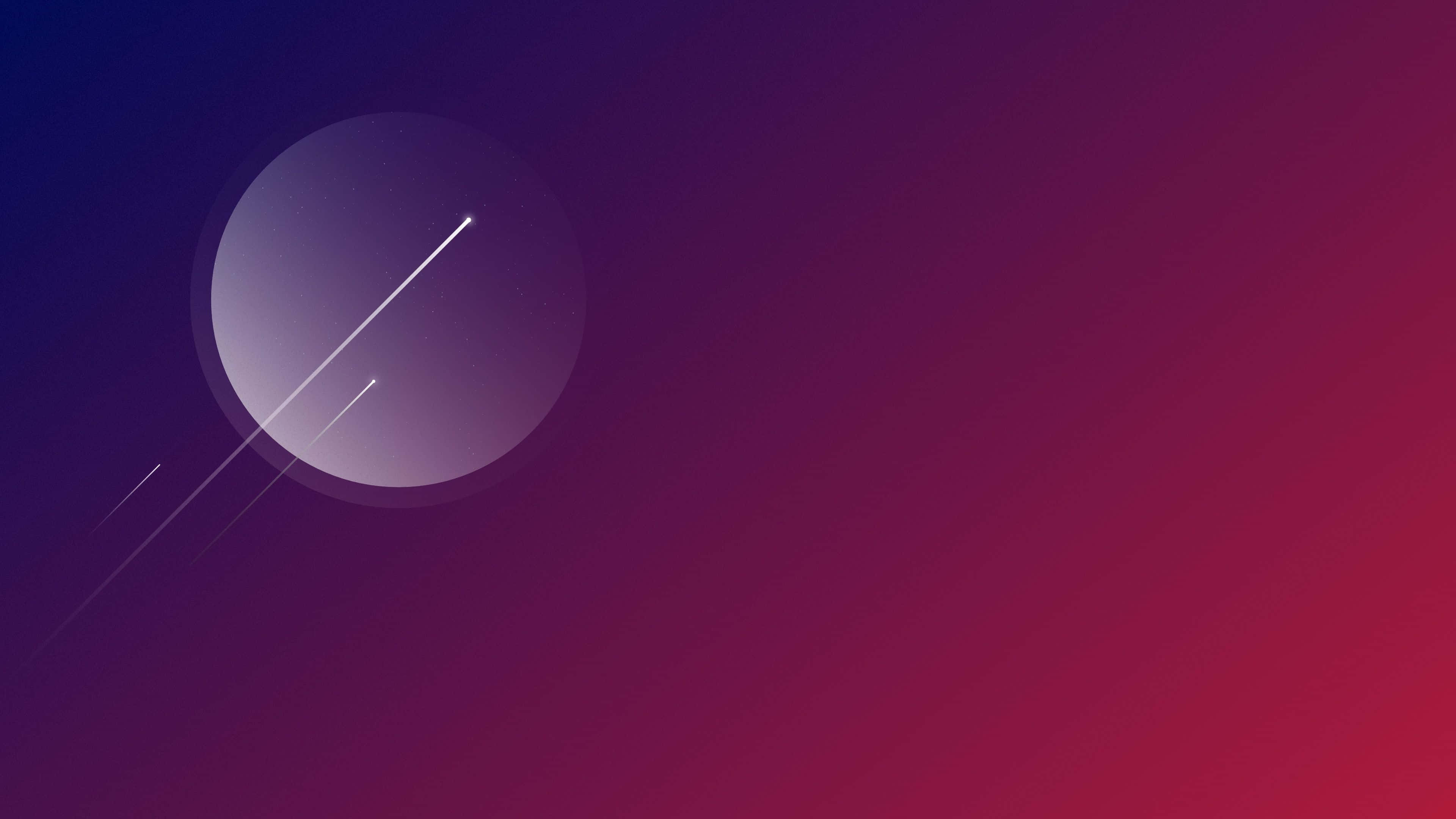 minimalist purple, glowing orb, streaking light trails, 4K Desktop Wallpaper
