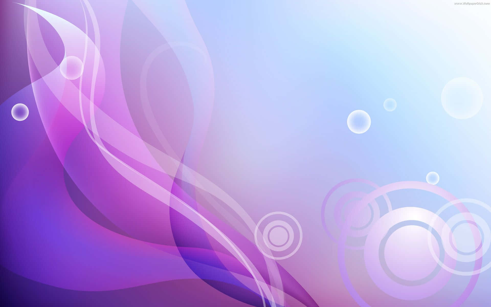 purple abstract, soft flowing purple and blue abstract waves, glowing circles, Full HD Desktop Wallpaper