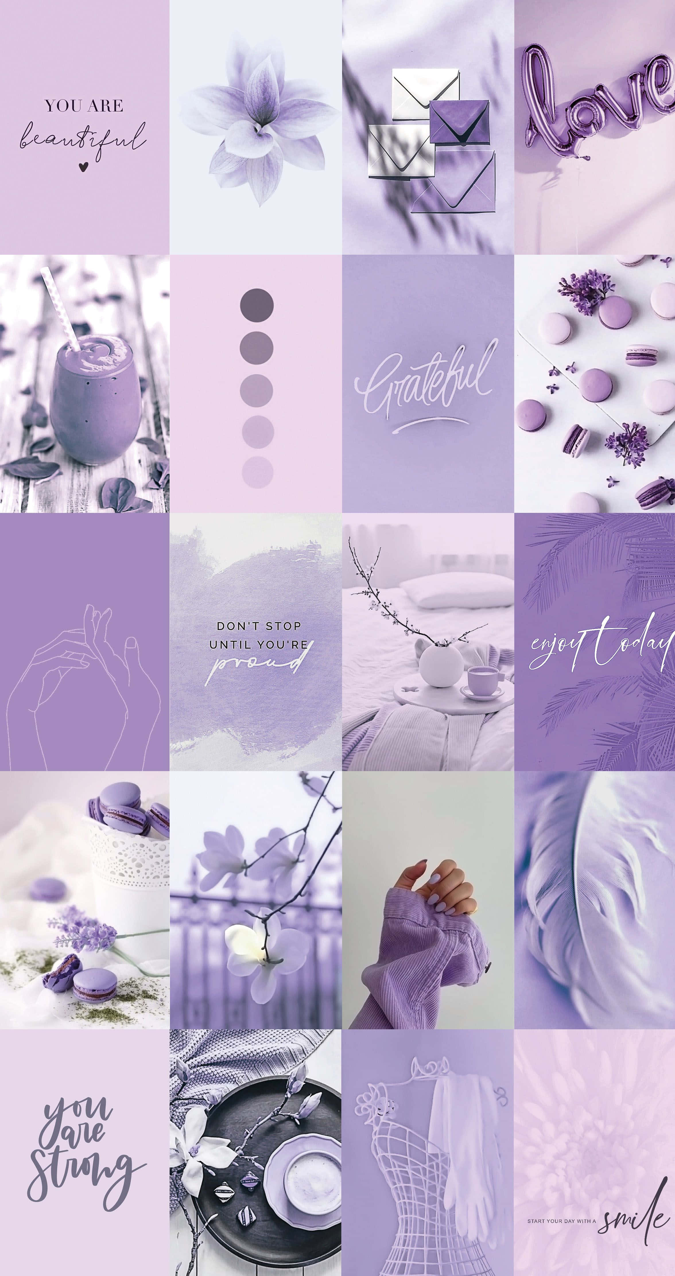 lavender-themed, purple, macarons, 4K Phone Wallpaper