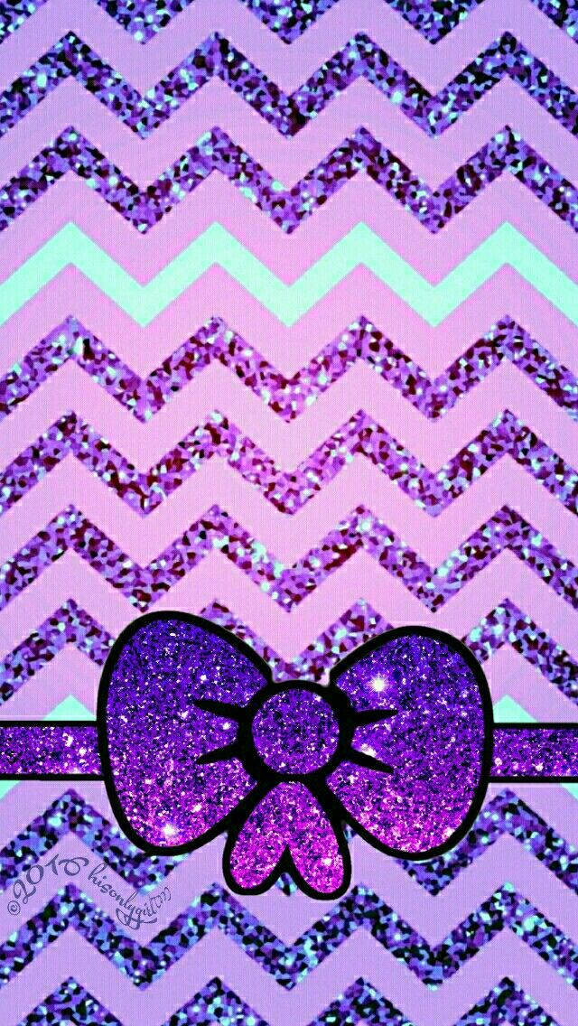 kawaii, purple, glittery, SD Phone Wallpaper