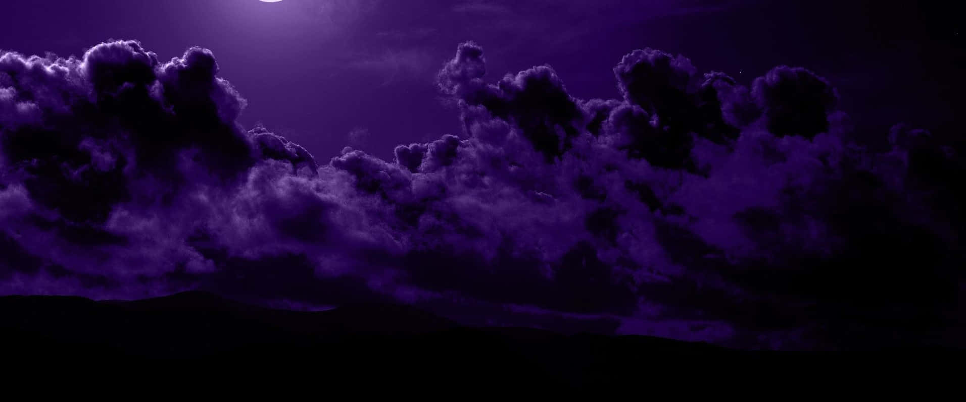 Purple Aesthetic Laptop, Retro Design, purple night sky, HD Desktop Wallpaper