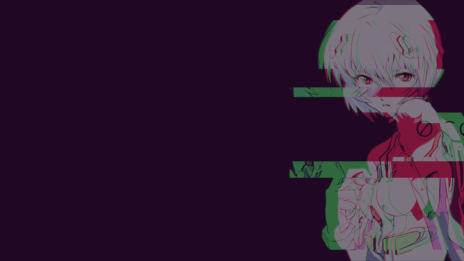 short haired anime girl, white hair, red eyes, Full HD Desktop Wallpaper
