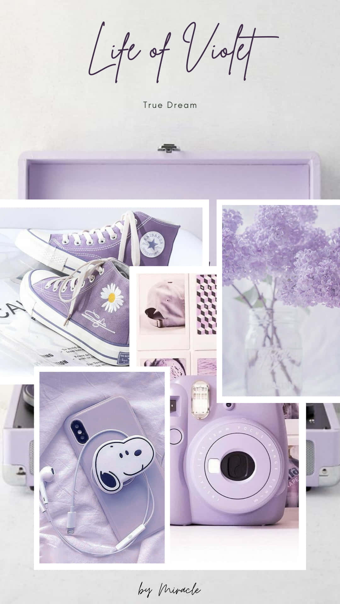 lavender, collage, sneakers, Full HD Phone Wallpaper